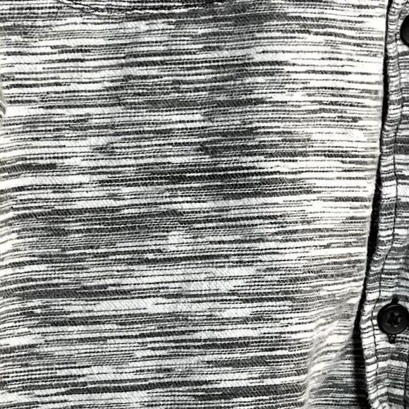 Ocean Current Marled Gray Button Down Shirt - Picture 3 of 5